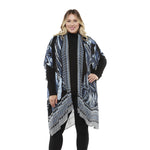 Load image into Gallery viewer, Navy Palm Viscose Kimono