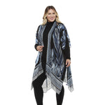 Load image into Gallery viewer, Navy Palm Viscose Kimono