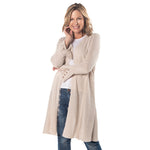 Load image into Gallery viewer, Duster Cardigan Sweater with Lace Detail
