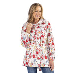 Load image into Gallery viewer, Rose Floral Hooded Drawstring Raincoat