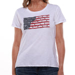 Load image into Gallery viewer, Women&#39;s American Flag Studded T-Shirt
