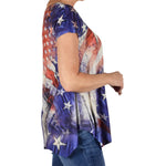 Load image into Gallery viewer, Women's Made in USA Americana Rhinestones T-Shirt