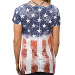 Load image into Gallery viewer, American Flag with Rhinestones Stars Shirt