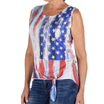 Load image into Gallery viewer, Women's Made in USA American Flag Sleeveless Top