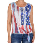 Load image into Gallery viewer, Women's Made in USA American Flag Sleeveless Top