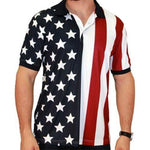 Load image into Gallery viewer, Performance Golf American Flag Shirt at Linda Anderson
