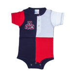 Load image into Gallery viewer, Baby Patriotic Freedom Onesie