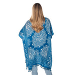 Load image into Gallery viewer, Teal Blue Tassel Kimono