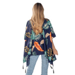 Load image into Gallery viewer, Navy Tassle Kimono