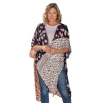 Load image into Gallery viewer, Print Collage Viscose Kimono Topper