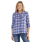 Load image into Gallery viewer, Fancy Flannel with Lurex and Crochet Accent