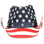 Load image into Gallery viewer, Patriotic Western American Cowboy Hat
