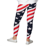 Load image into Gallery viewer, Women's American Flag Microfiber Leggings - theflagshirts