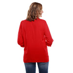 Load image into Gallery viewer, Roll Tab Long Sleeve Button Up Top with Lace Detail
