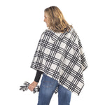 Load image into Gallery viewer, Elisa Winter White Cozy Coat Fleece Poncho and Gloves Set