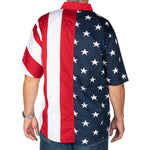 Load image into Gallery viewer, Men's Stars and Stripes 100% Cotton Button Down Shirt