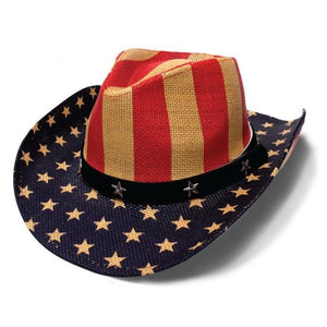 Vintage American Flag Cowboy Hat