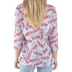 Load image into Gallery viewer, Women's America 3/4 Sleeve Patriotic Shirt