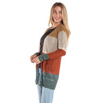 Load image into Gallery viewer, Autumn Harvest Crochet Colorblock Cardigan

