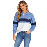 Load image into Gallery viewer, The Coastal Blue Colorblock Pullover
