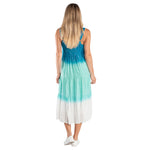 Load image into Gallery viewer, Ombre Teal Blue Tiered Sun Dress
