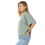 Load image into Gallery viewer, Dolman Sleeve Textured Knit Top
