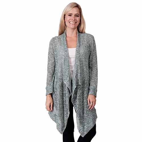 Le Moda Ladies Long Sleeve Cardigan (HH) at Linda Anderson. color_olive