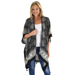 Load image into Gallery viewer, Taya Paisley Kimono Vest with Tassels

