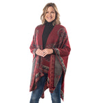 Load image into Gallery viewer, Paisley Knit Cozy Coat Wrap
