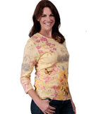 Load image into Gallery viewer, Womens Spring Sights Top- 100% Cotton Tee at Linda Anderson
