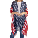 Load image into Gallery viewer, Women&#39;s Americana Vest Topper with Rhinestones
