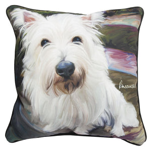 Little Westie Pillow at Linda Anderson
