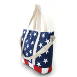 Load image into Gallery viewer, Americana Patriotic Canvas Bag Tote
