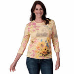 Load image into Gallery viewer, Womens Spring Sights Top- 100% Cotton Tee at Linda Anderson
