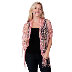 Wrap Shawl Flitter with Fringes at Linda Anderson