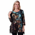 Load image into Gallery viewer, Lace Sleeve Printed Tunic at Linda Anderson
