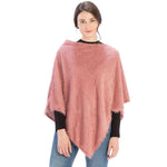 Load image into Gallery viewer, Le Moda Solid Textured Poncho at Linda Anderson
