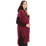 Load image into Gallery viewer, Le Moda Solid Knitted Kaftan Vest with Tassels at Linda Anderson
