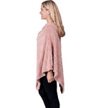 Load image into Gallery viewer, Ladies Fur Pearl Poncho  - Mauve at Linda Anderson
