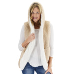 Load image into Gallery viewer, Le Moda Reversible Sherpa Vest - Camel/Ivory at Linda Anderson
