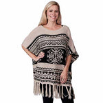 Load image into Gallery viewer, Ladies Fashion Ruana Knit Cape - FP60116-BB at Linda Anderson
