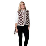 Load image into Gallery viewer, Ladies Fashion Ruana Knit Vest - FP60117- BB at Linda Anderson
