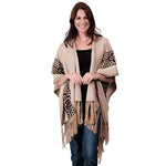 Load image into Gallery viewer, Ladies Fashion Ruana Knit Cape - FP60330-BB at Linda Anderson
