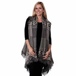 Load image into Gallery viewer, Ladies Fashion Ruana Knit Cape - FP60446-BB at Linda Anderson
