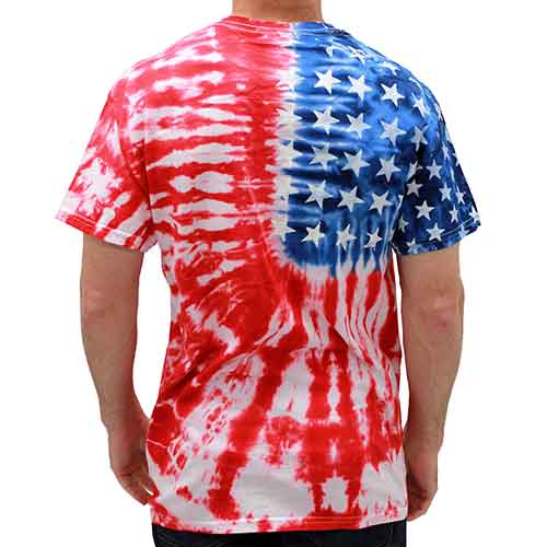 Patriotic t shirt Tie Dye Painted Stars