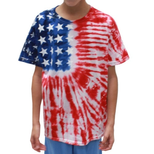 Youth Tie Dye American Flag Shirt - The Flag Shirt