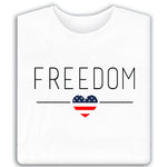 Load image into Gallery viewer, Freedom Flag Heart T-Shirt

