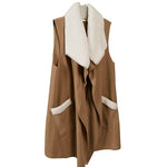 Load image into Gallery viewer, Le Moda Women’s Sherpa Trimmed Fleece Vest at Linda Anderson
