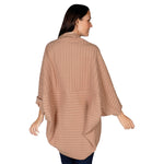 Load image into Gallery viewer, Le Moda Women&#39;s Plush Pleated Cozy Fleece Cocoon Cardigan - One Size Fits All at Linda Anderson color_camel

