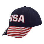 Load image into Gallery viewer, Cotton Twill Patriotic USA Hat
